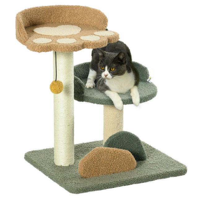 Cat Tree with Scratching Posts, Beds, Toy Ball - Cat Trees - Purr Wish