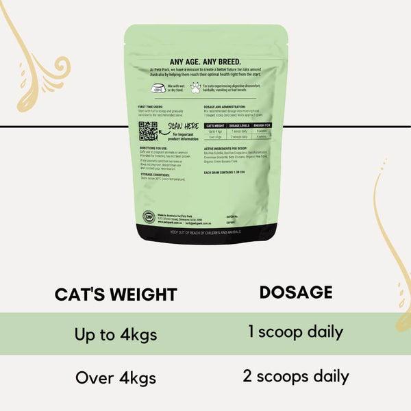 Natural Probiotic for Cats - 60 Scoops - Cat Supplements - Purr Wish