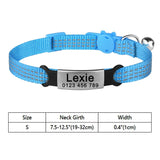 Personalised Nylon Cat Collar with Customised ID - Cat Collars - Purr Wish