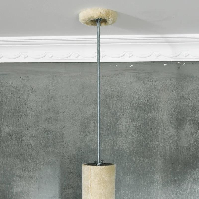 Multi-level Cat Tree w/ Scratchers, Cat House, 225-255cm - Beige - Cat Trees - Purr Wish