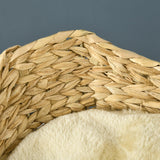 Weaved Cat Tree w/ Scratching Posts, Bed, Toy Ball, 74cm - Beige - Cat Trees - Purr Wish