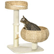 Elegant Cat Tree with Two Beds - Beige - Cat Trees - Purr Wish