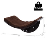Wall-Mounted Cat Shelf Bed, Brown - Cat Walls - Purr Wish