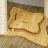 Cat Tree Kitten Play Tower with Hammock, 90cm - Beige - Cat Trees - Purr Wish