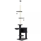 Vertical Cat Tree Condo Tower Grey - Cat Trees - Purr Wish