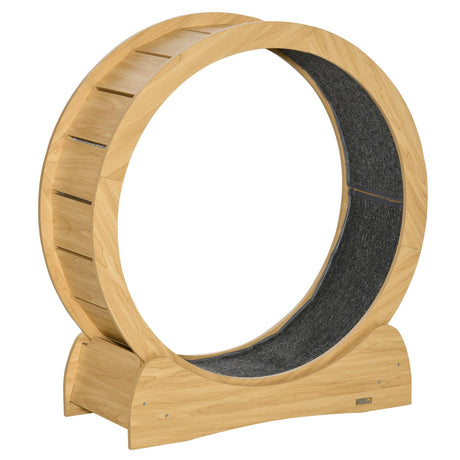 Cat Treadmill, Running Wheel for Exercise, 95cm - Natural Wood Finish - Cat Trees - Purr Wish
