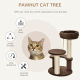 Cat Scratching Post and Playhouse, 65cm - Brown - Cat Trees - Purr Wish