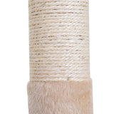 Cat Tree Hammock Bed w/ Scratching Post, 70cm - Beige - Cat Trees - Purr Wish