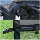 Portable Folding Pet Carrier Bag with Cushion, 70 x 51 x 50cm, Dark Blue