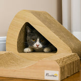 Cat Scratcher with Catnip, Toy Ball, 39Hcm - Sand Brown - Cat Scratchers - Purr Wish
