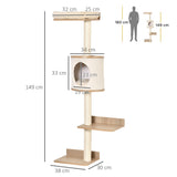 Wall-Mounted Functional Cat Shelf with Condo - Cat Walls - Purr Wish