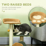 Cat Tree with Scratching Posts, Beds, Toy Ball - Cat Trees - Purr Wish