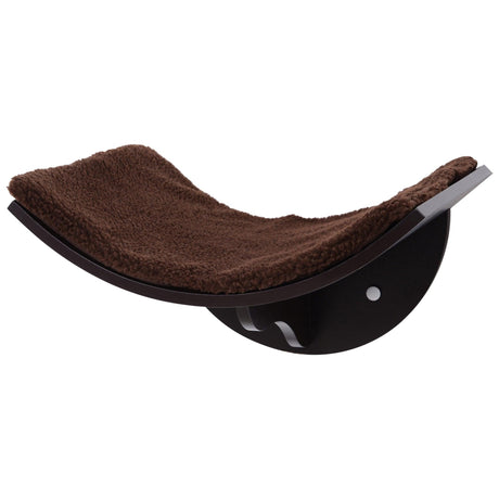 Wall-Mounted Cat Shelf Bed, Brown - Cat Walls - Purr Wish