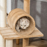 Cat Tree Tower Activity Center, 121cm - Light Brown - Cat Trees - Purr Wish