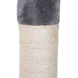 Floor-to-Ceiling Scratcher w/ Plush Platforms, 230-260cm - Grey - Cat Trees - Purr Wish