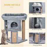 Cosy Cat Tree Activity Center, 57cm - Grey - Cat Trees - Purr Wish