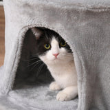 Multi-Level Cat Tower with Hanging Ropes, 150cm- Grey - Cat Trees - Purr Wish