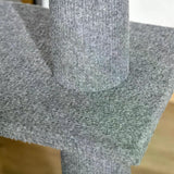Floor-to-Ceiling Cat Tree with 3 Perches, 228-260cm - Grey - Cat Trees - Purr Wish
