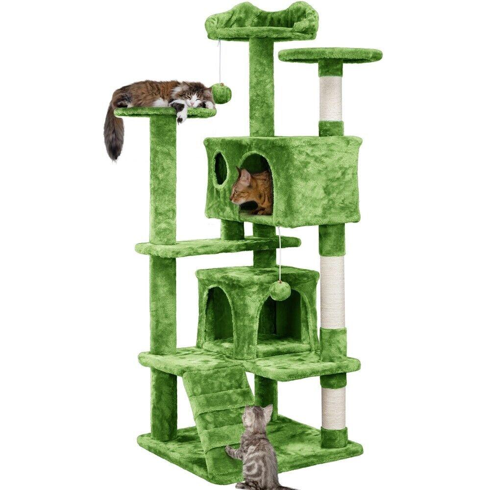 Cat Tree Tower Cat Condo with Scratching Posts & Ladder - Cat Trees - Purr Wish