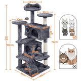 Cat Tree Tower Cat Condo with Scratching Posts & Ladder - Cat Trees - Purr Wish
