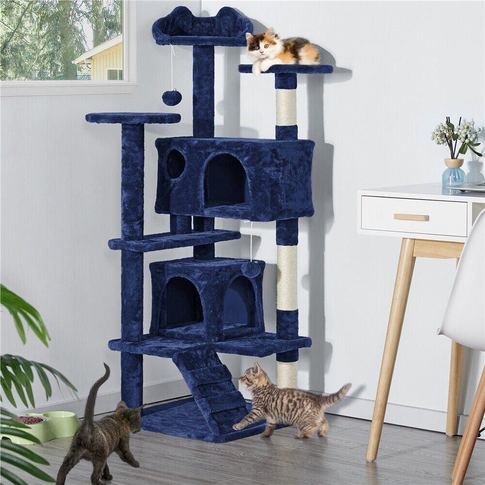 Cat Tree Tower Cat Condo with Scratching Posts & Ladder - Cat Trees - Purr Wish