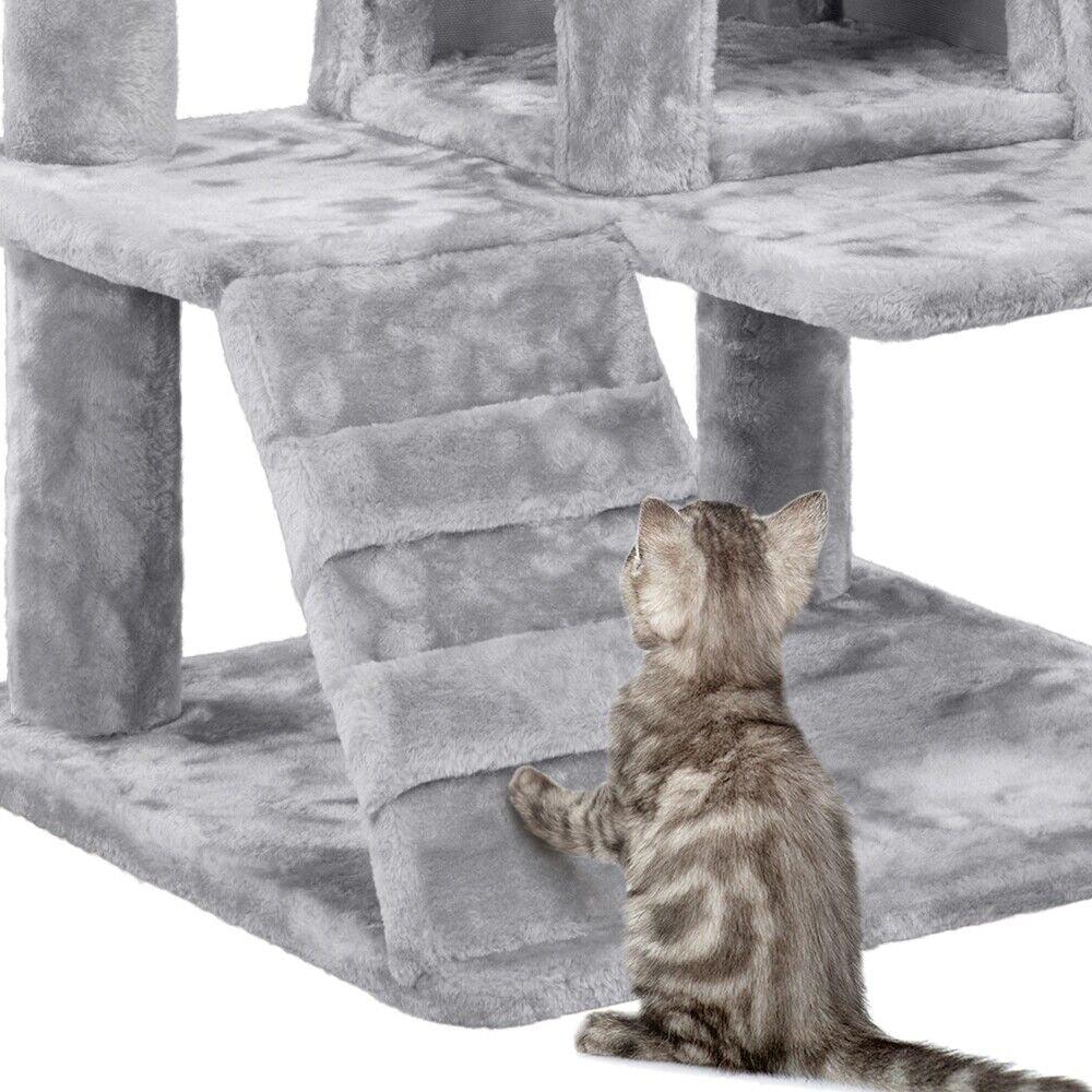 Cat Tree Tower Cat Condo with Scratching Posts & Ladder - Cat Trees - Purr Wish
