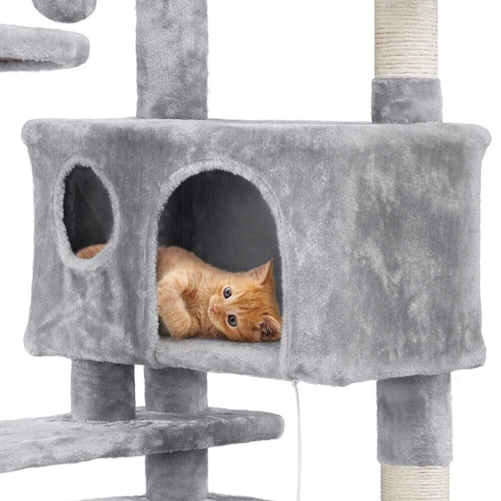 Cat Tree Tower Cat Condo with Scratching Posts & Ladder - Cat Trees - Purr Wish