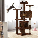 Cat Tree Tower Cat Condo with Scratching Posts & Ladder - Cat Trees - Purr Wish